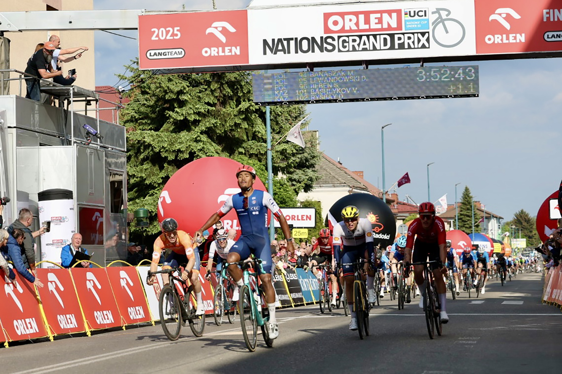 Emmanuel Houcou na mecie 1. etapu ORLEN Wyścigu Narodów